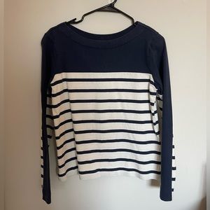MiH Long Sleeve Navy+White Shirt